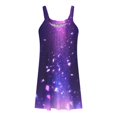 thumbnail image 3 of TSADFHJI Jupe Maxi avec Poches Robe de Plage pour Femmes Bikini I Tenue de Plage Décontractée Vacances Courte Été Robe Dos Nu S Violet, 3 of 4