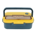 thumbnail image 1 of Bento Lunch Box with Compartments, 1000ML Leakproof Bento Lunch Box for Adults Men Women, Prep Containers[Blue], 1 of 9