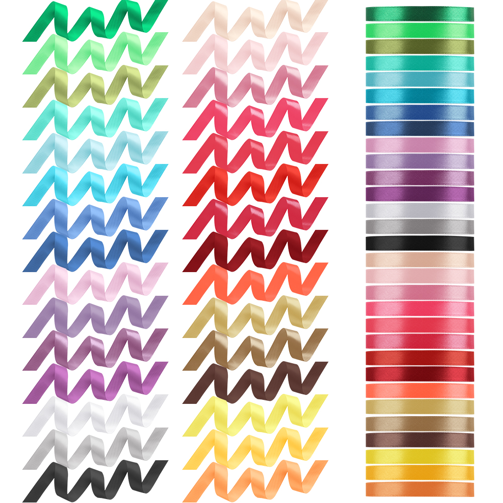 Tomorotec 30-Color Satin Ribbon Pack, 750 Yards Total photo 7