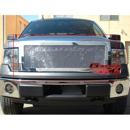 2012 F150 Grill >> Fits 2009 2012 Ford F150 Stainless Steel Mesh Grille Grill Insert F76632t 2012 F150 Grill >> Fits 2009 2012 Ford F150 Stainless Steel Mesh Grille Grill Insert F76632t