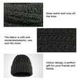 thumbnail image 5 of Swtroom Unisex Thermal Knit Hat, Scarf & Glove Set, Black, 3-Piece, 5 of 6