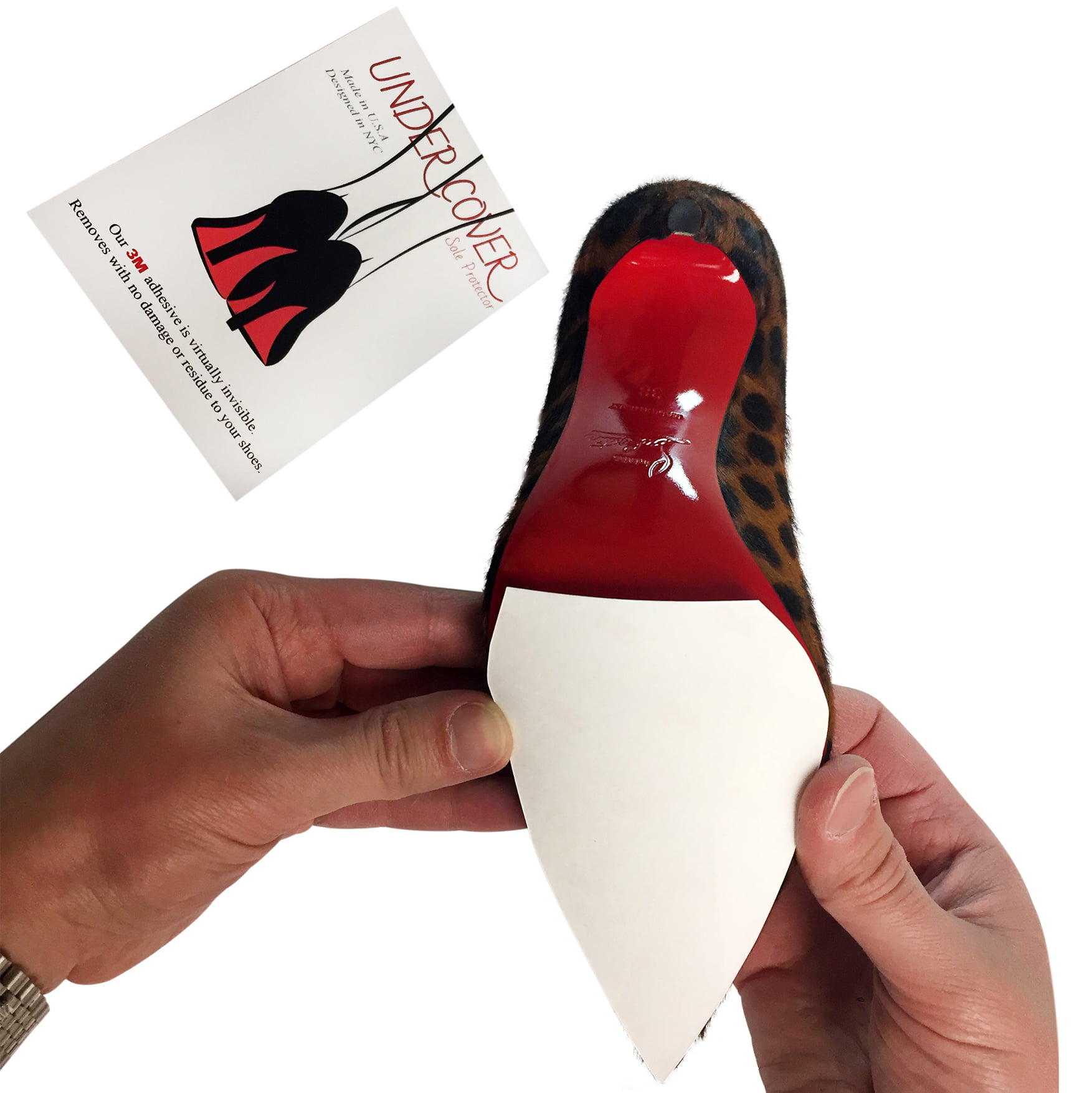 Sole Savior- (3 Pair!) Compatible Louboutin Sole Protector for Christian Louboutin Shoes, Red Bottom Protectors for Luxury Shoes- Christian