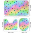 thumbnail image 3 of 4Pcs Dott Mint Green Shower Curtain Sets, Bathroom Set Decor with Non-Slip Bath Mat, Toilet Lid Rug and Contour Mat, 72 x 72inch, 3 of 8