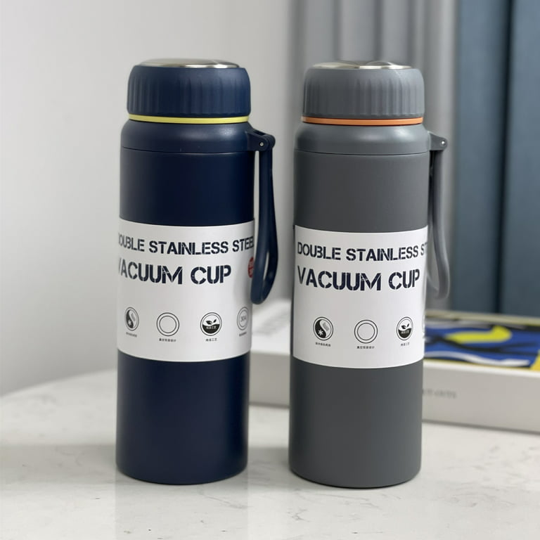 800 Ml And 1000 Ml Large Capacity Double Wall Vacuum Thermos Outdoor Travel  Car Water Bottle With Cup Lid - Buy 800 Ml And 1000 Ml Large Capacity  Double Wall Vacuum Thermos