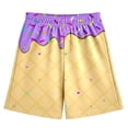 thumbnail image 4 of Shadoumai Shorts for Boys 10-12 Cartoon Print Elastic Waist Cotton Boys Short Pants Lightweight Swim Shorts Summer Short Pants Clothing, 4 of 4