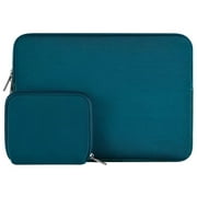 Mosiso 13.3" Protective Laptop Sleeve for MacBook Air Pro, 13-13.3 inch Water Repellent Neoprene Notebook Bag Case for Lenovo ThinkPad Dell HP Asus Acer, Deep Teal