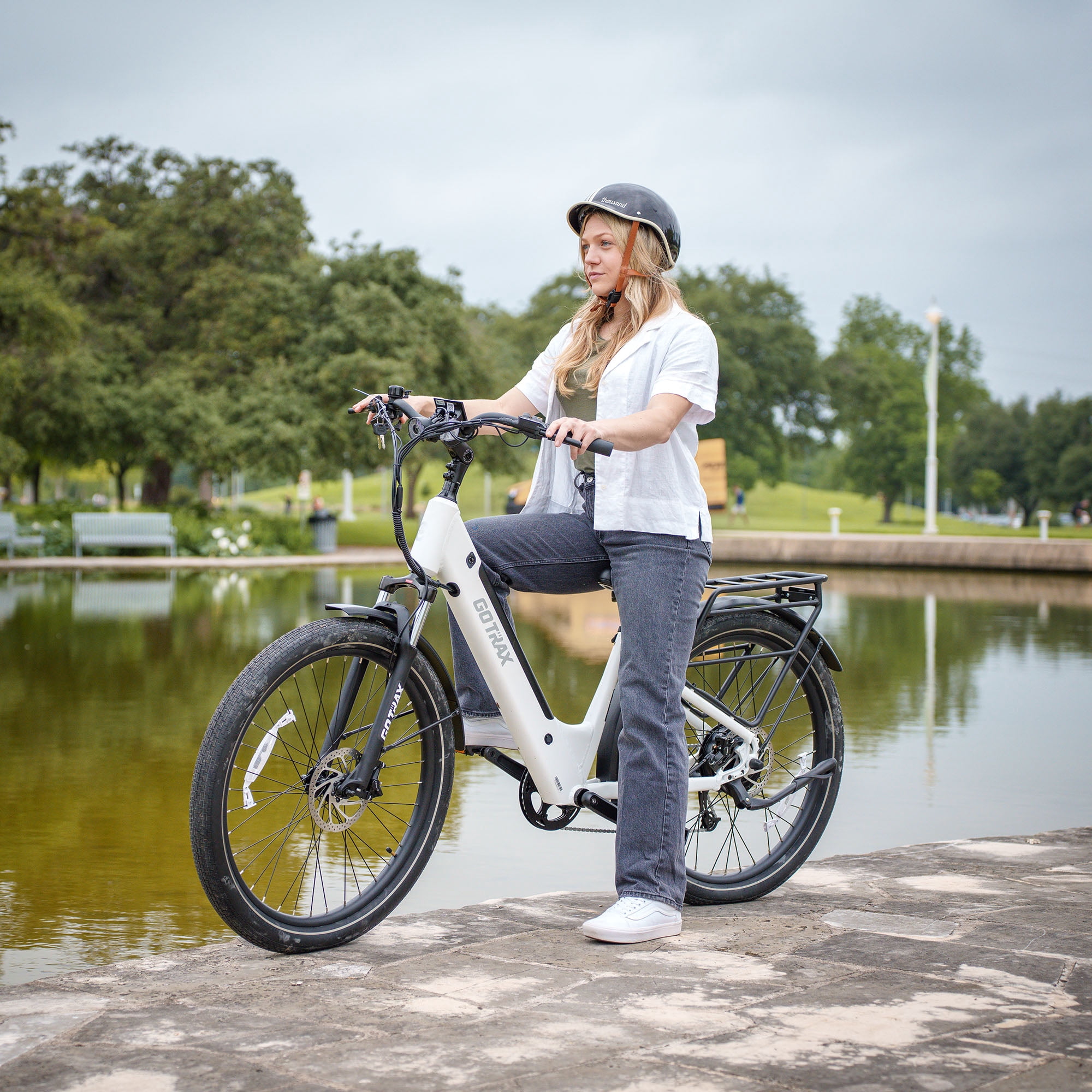 GOTRAX CTI3 27.5" Electric Bike, 500W Motors 60 Miles Long Range Up To 300lbs Comfort Adult Electric Bike For Commuters, Gray