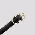 thumbnail image 5 of ITSAME Womens Leater Belt, Skinny Adjustable Pin Buckle Ladies Elegant Tight Belt Black Free Size, 5 of 5