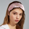 thumbnail image 3 of Unique Bargains 1 Pc Velvet Heart Shape Stud Knot Headband Women Hairband 1.18 Inch Wide Pink, 3 of 7