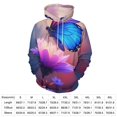 thumbnail image 2 of Butterfly Floral Fantasy Men's Women Vintage 3D Hooded Sweatshirt - All-Season Loose Fit Streetwear, 2 of 6