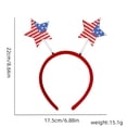 thumbnail image 2 of 250 Anniversary 4Th Of July Red, White Blue Headbands Patriotic Party Hair Accessories Independence Day Headbands Glitter Headbands Women’S Hair Accessories, Independence Day Party Decorative, 2 of 8