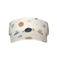 thumbnail image 2 of ZICANCN Sun Visors Hat for Women and Men, Cartoon Fantasy Space Universe Beach Hats, Sports Hat for Golf Tennis Running, 2 of 7