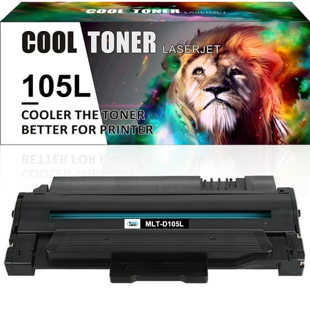 Cool Toner Compatible Toner Printer Ink for Samsung MLT-D105L ML-2525W ML-2525 ML-2545 ML-1915 SCX-4623F SCX-4623FW SCX-4623FN SF-650 SF-650P Printer ink (Black  1-Pack) Cool Toner is a global online retailer  which offers aftermarket toners  inks and ribbons for all today s top brand printers including Brother  HP  Canon  Samsung  Lexmark  Xerox  OKI  Kyocera and more. Product Specification: Brand: Cool Toner Compatible Toner Cartridge Printer Ink for: Samsung MLT-D105L MLT-D105L Compatible Toner Cartridge Printer Ink for Printer: Samsung ML-1910/1911/1915/2525/2545/2525W/2526/2580N/2581N/2540R  SCX-4600/4601/4623F/4623FW  SF-650/650P/651 Pack of Items: 1-Pack Ink Color: Black Page Yield (based upon a 5% coverage of A4 paper): 2 500 Pages Cartridge Approx.Weight : 1.57 Pounds Cartridge Dimensions (Per Pack): 12.2 x 3.35 x 6.5 Inches Package Including: 1-Pack Toner Cartridge