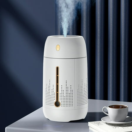 

USB Humidifier With Colorful Large Capacity 1.2L Quiet Cool Mist Humidifier For Bedroom And Office Plants Easy To Clean