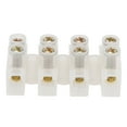 thumbnail image 2 of VOBOR, 20 piezas, tira de bloque de terminales, retardante de llama, conector de cable de tipo pasante, 10A, suministros industriales, conector Industrial(4in4out), 2 of 14