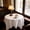 White, variant on Specollect 1 Pcs Elegant Solid Color Round Tablecloth with Lace Trim for Dining Table Decoration, Holiday Party Table Cover, Washable Table Linens for Home Decor
