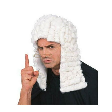Judge Wig - White - Adult Costume Accessory
