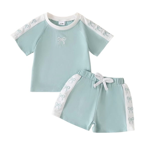 Toddlers Kids Girls Boys Short Sleeve Top And Shorts 2 Piece Pajama Set,Active 6-Girls Months Girls-24 Months 2T 3T 4T 5T 6T 7T,18-24 Months