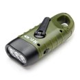 thumbnail image 4 of Mini Solar Powered Hand Crank Flashlight Rechargeable LED Emergency Flashlight Cranking LED Camp Light with Clip For Emergency Hiking Camping Survival Gear, 4 of 8