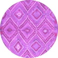 thumbnail image 1 of Ahgly Company Indoor Round Southwestern Purple Country Area Rugs, 3' Round, 1 of 4