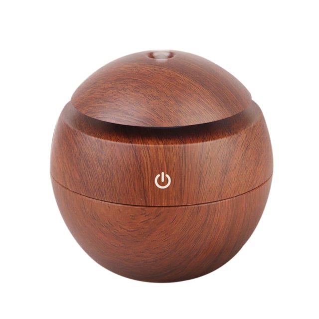 Aceite Esencial USB Difusor Humidificador Ultrasónico Purificador De Aire Vaporizador Atomizador 4 Opción madera 6 Soledad Difusor de aroma