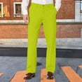 thumbnail image 2 of Zshosam Pants for Men Men's Classic-Fit Wrinkle-Resistant Flat-Front Chino Pant(Green,M), 2 of 4