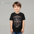 thumbnail image 2 of Boy's WWE Randy Orton Strikefirst RKO Graphic Tee Black Large, 2 of 10