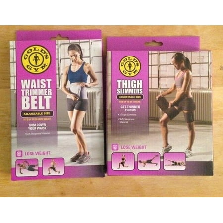 Gold's Gym taille Trimmer Ceinture plus Bonus Cuisse Ceintures Slimmer