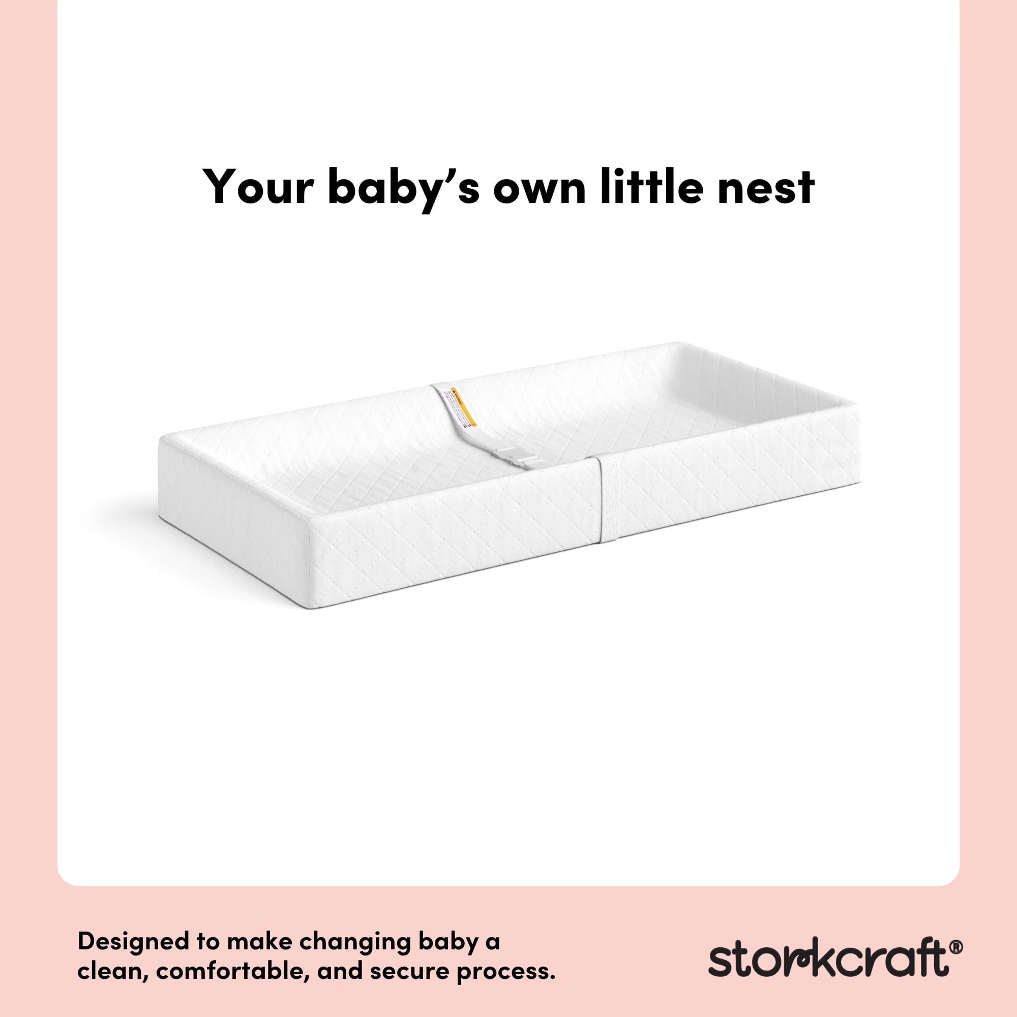 Storkcraft Nest 4-Sided Contoured Changing Pad, 1 piece