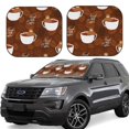 thumbnail image 1 of Saiise Sloths Need More Coffee for Foldable Car Sun Shades (2-Pack) Offer Sun Protection with an Easy-fold Design for Convenient Windshield Shading-Large, 1 of 6