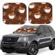 thumbnail image 1 of Fotbe Sloths Need More Coffee Juego de 2 Piezas de Parasoles para Parabrisas | Bloqueador Solar para Auto | Accesorios Plegables para Protección Solar Interior-Large, 1 of 6