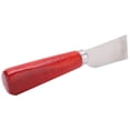 thumbnail image 3 of Cuchillo para cortar cuero, cortador de corte biselado con borde de acero inoxidable con mango de madera, 3 of 8