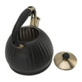 thumbnail image 1 of Té de té de silbato, Hervidor de Té Silbido de Té en color Negro Resistente a la Corrosión de 3,5 Llas de Acero inoxidable para cocina para cocina, 1 of 7