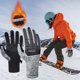 thumbnail image 3 of Xihbxyly Guantes de Invierno para Montar a Caballo, Muy Cálidos y Suaves Al Tacto, Palma de Cuero Antideslizante, Diseño de Correa Ajustable, Perfectos para Esquiar, Andar En Bicicleta, Escalar y Act, 3 of 7