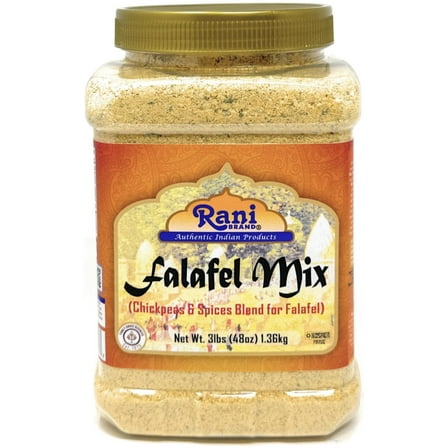 Rani Falafex Mix (Chickpeas & Spices Blend for Falafel) 48oz (3lbs) 1.36kg PET Jar ~ All Natural | Gluten Friendly | NON-GMO | Kosher | Product of USA