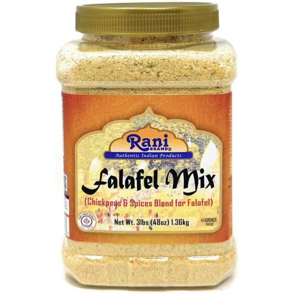 Rani Falafex Mix (Chickpeas & Spices Blend for Falafel) 48oz (3lbs) 1.36kg PET Jar ~ All Natural | Gluten Friendly | NON-GMO | Kosher | Product of USA