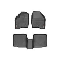 WeatherTech Custom Fit FloorLiners compatible with 2017-2019 Ford Explorer - 1st & 2nd Row, Black