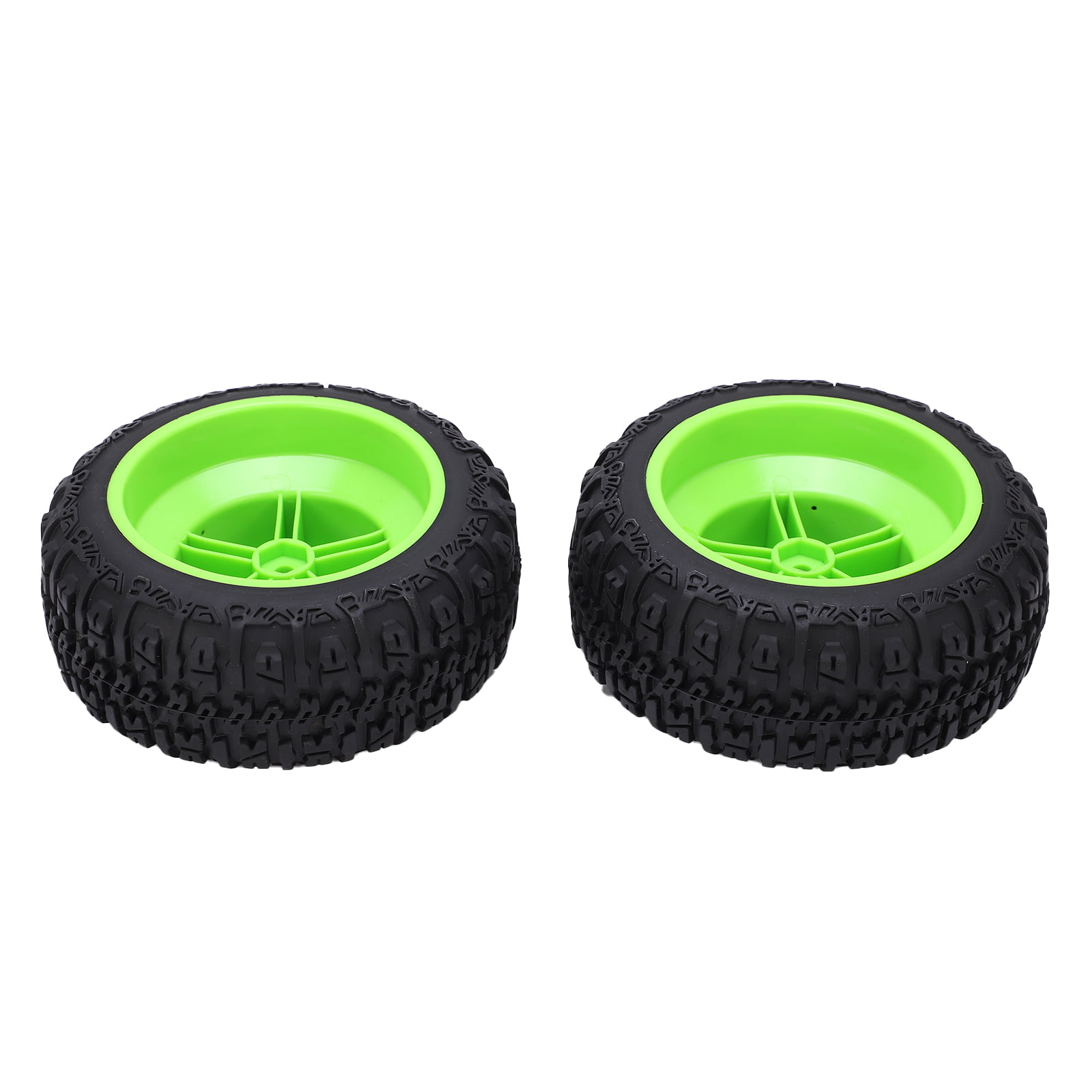 ACOUTO 2pcs Wheel Rim And Tires Set For Slash 1/10 RC Short Course Truck Tires Upgrade Parts Green,RC Wheel Rim And Tires Set,RC Short Course Truck Tires