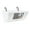 White, variant on perfeclan Waterer, Bucket, Feeding Trough, Feeding Bowl, Automatic Feeder, Hanging Fence, Feeding Trough for Cats, Piglets, Hamsters, Small Animals Outdoor Blue