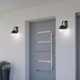 thumbnail image 6 of Nuvo Lighting Atmosphere 10W LED Large Wall Lantern Matte Black with White Opal Glass, 6 of 7