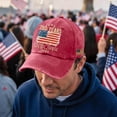 thumbnail image 2 of USA 250th Anniversary Hat 1776–2026 Patriotic Embroidered Flag Map Baseball Cap Unisex, 2 of 7