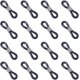 thumbnail image 1 of 200 piezas de soportes de conector de retención de extremos de bucle de goma antideslizantes negros con accesorios de hierro para cadena de collar y soporte de gafas, 1 of 6