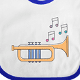 thumbnail image 4 of Inktastic Trumpet Marching Band Musician Boys or Girls Baby Bib, 4 of 4