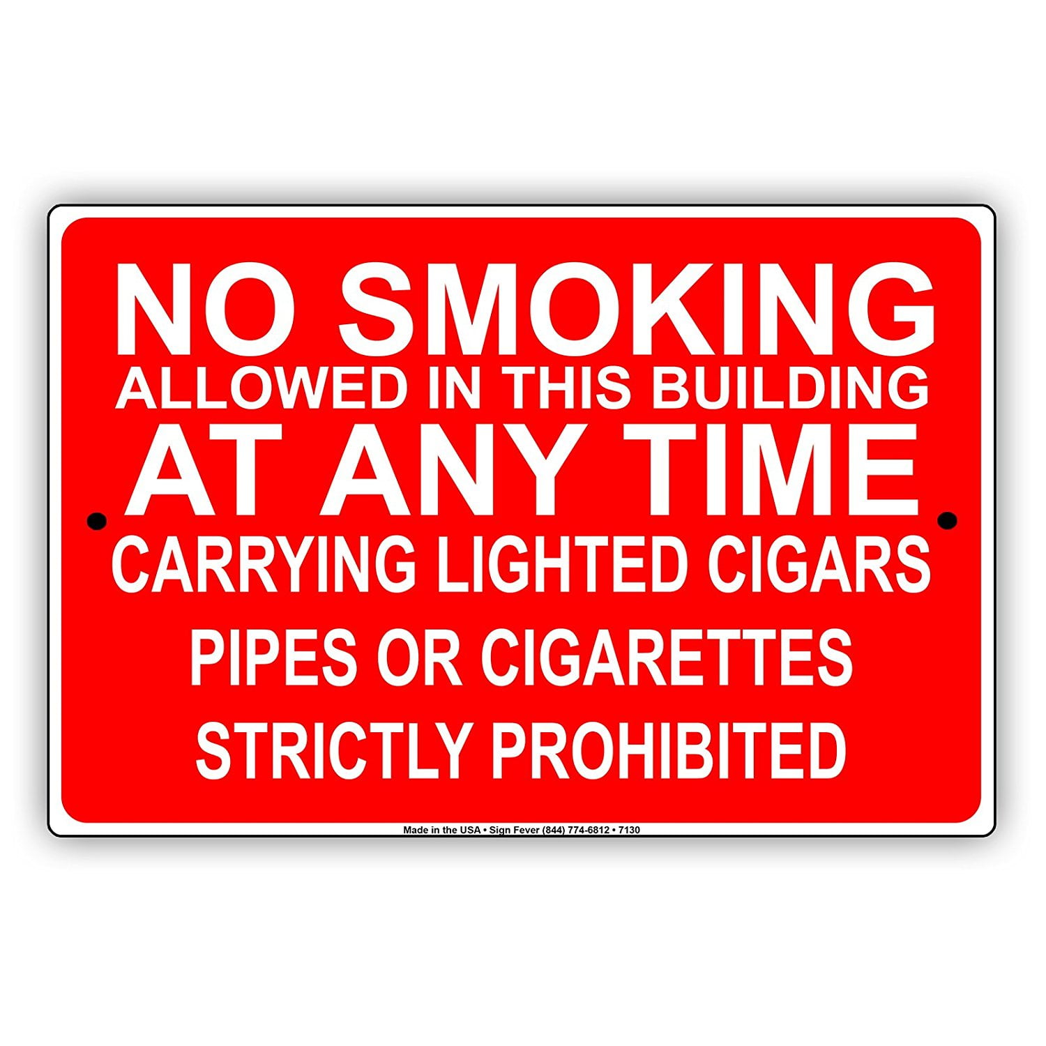 No Smoking Allowed At Any Time In This Building Strictly Prohibited