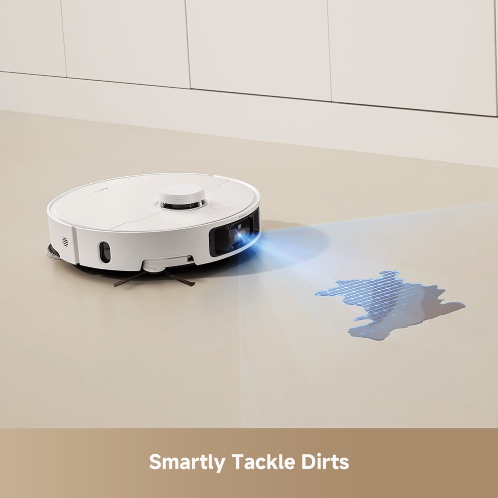 MOVA P10 Pro Ultra Robot Vacuum and Mop, Extenable Mop, Edge-to-Edge Cleaning,13000 Pa Suction, CleanLift System, Hot Water