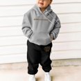 thumbnail image 5 of YuYuBao Toddler Girls Outfits Sets Hooded Tracksuit Unisex Two Piece Outfits Hoodie Sweatshirt Sweatpants Kids Boys Sets, 5 of 6