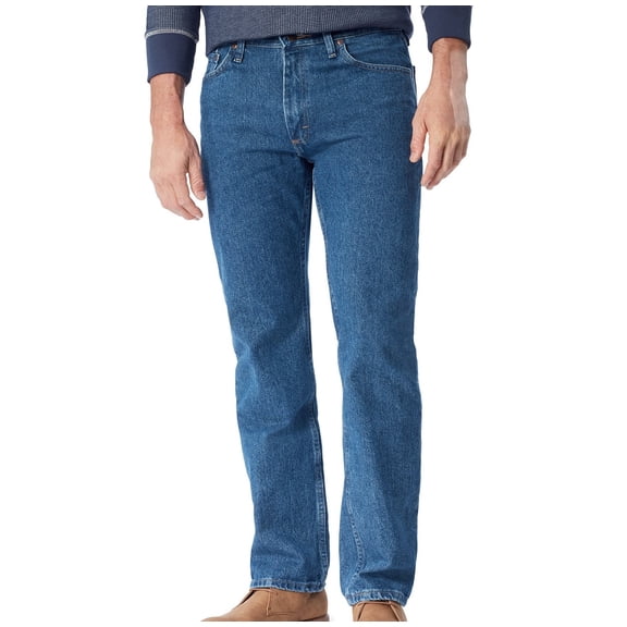 Mens 33x32 Straight Leg Cotton Stretch Jeans 33