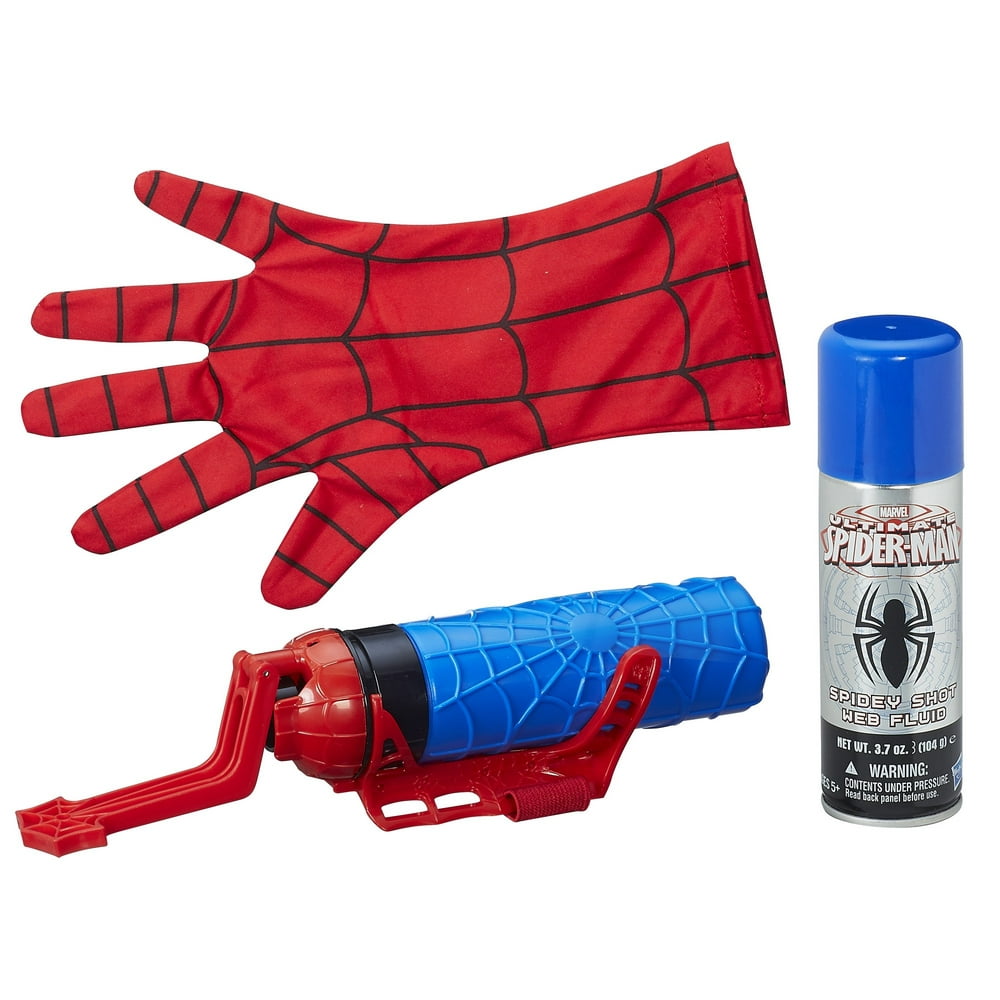 Marvel Spider Man Super Web Slinger Includes Spidey Shot Web Fluid And Gloves