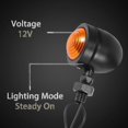 thumbnail image 5 of 4pcs Black Motorcycle Turn Signal Indicator Lamp Light Moto Blinker Light For Chopper Bobber, 5 of 5