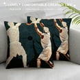 thumbnail image 3 of PHYHOO Throw Pillow Covers Black Background with Various Play Basketball Action Decorative Pillow Covers Linen&nbsp;Basketball Player Silhouette Athlete Theme Home Decor Pillowcase (YDS) White, 3 of 5